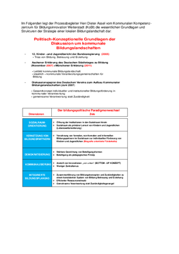 Struktur einer Bildungslandschaft Struktur einer Bildungslandschaft
