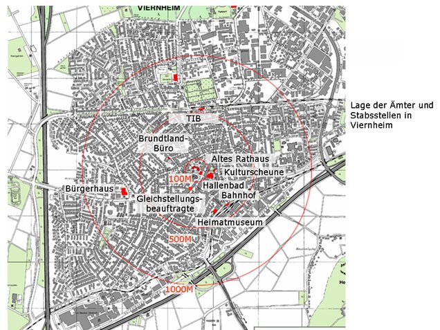 Lage der Ämter und Stabsstellen Lage der Ämter und Stabsstellen