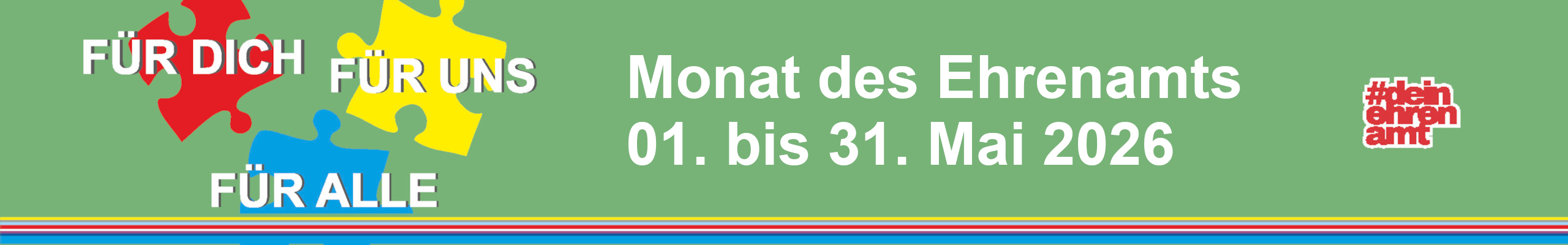 Monat des Ehrenamts Hinnweis