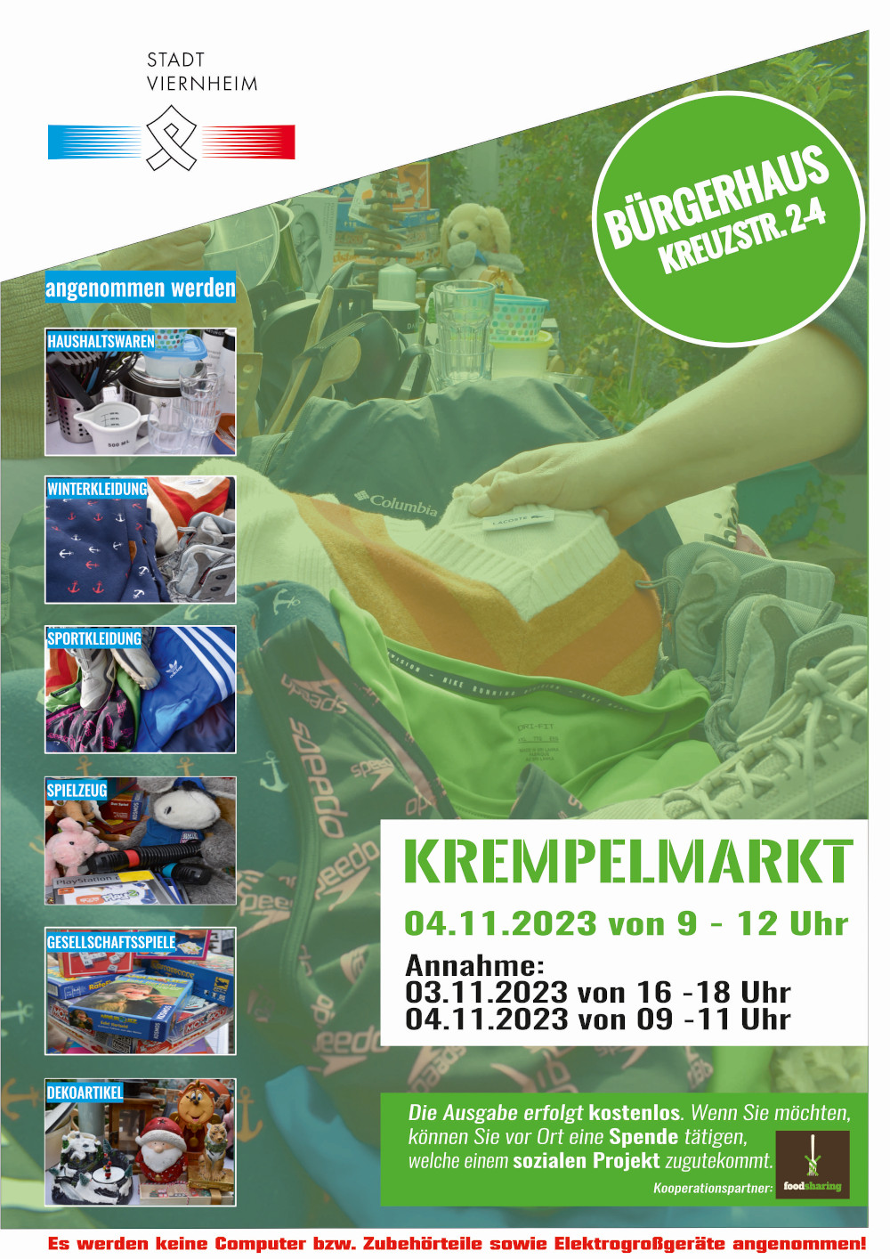 Plakat Krempelmarkt 2023