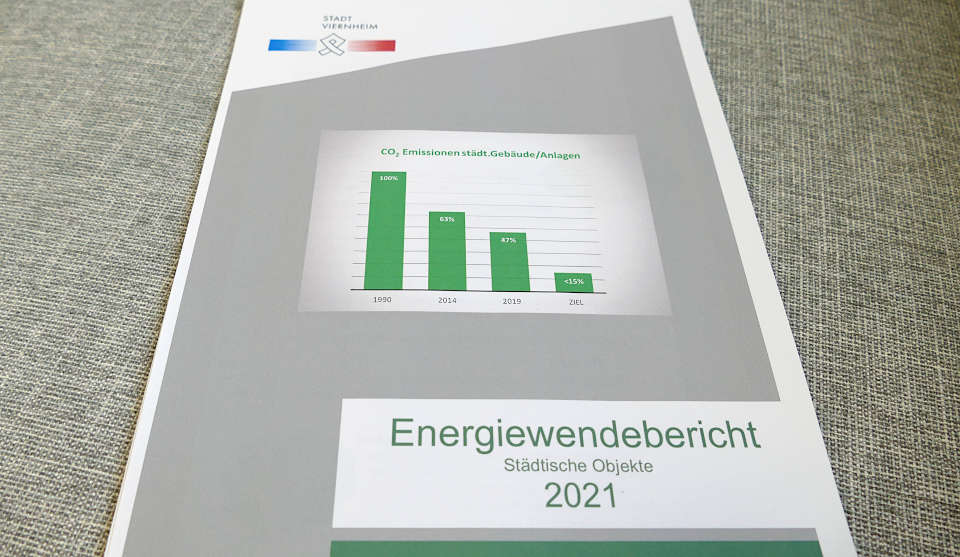 Im Energiewendebericht zeigt Viernheim auf, wie hohe Emissionsminderungen von Kohlendioxid in städtischen Liegenschaften erreicht werden können. © Stadt Viernheim