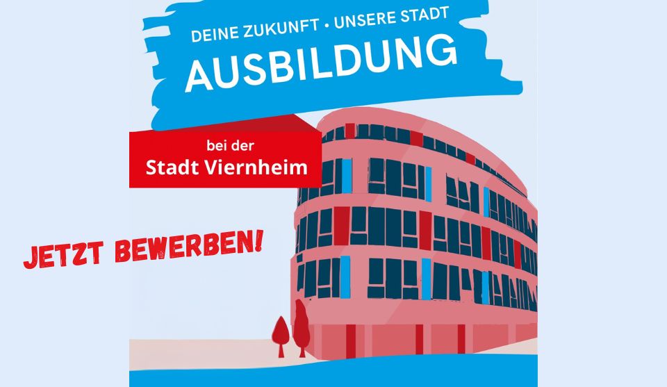 Plakat mit Infos und Aufruf: Jetzt bewerben