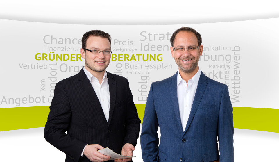 Marco Kreuzer (li., Wirtschaftsförderung Bergstraße GmbH) und Alexander Schwarz (Wirtschaftsförderer Stadt Viernheim) 
