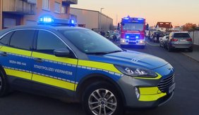 Steifenwagen der Stadtpolizei