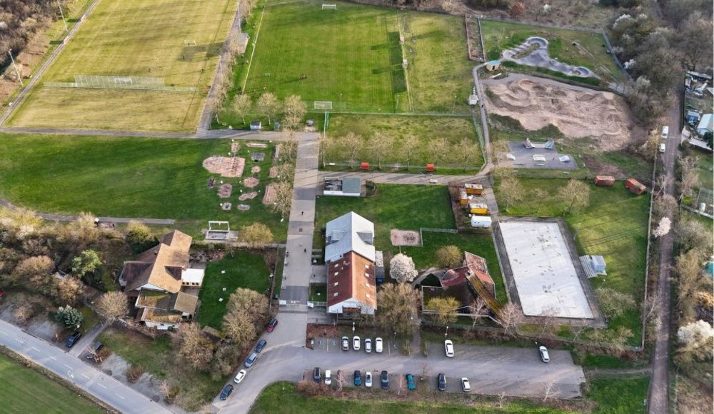 Familiensportpark West Drohnenaufnahme