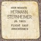 Hermann Sternheimer, Rathausstraße 34 Hermann Sternheimer, Rathausstraße 34