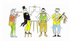 Rainer Szymannskys charakteristische Zeichnungen