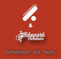 Logo Bikepark mit Förderband Rotes Logo