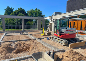 Bauarbeiten an den Trauerhöfen: Die Sanierung wurde schneller als geplant abgeschlossen.