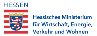 @Logo Hessisches Ministerium für Wirtschaft, Energie, Verkehr und Wohnen Logo mit dem Hessischen Wappen