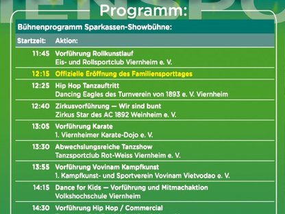 Bühnenprogramm