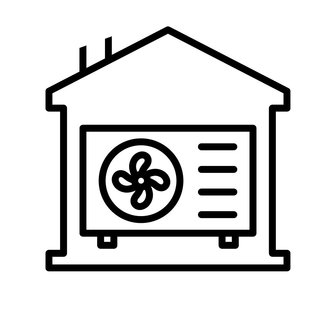 Haus mit Wärmepumpe