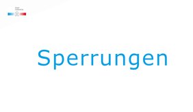 Baustellen Sperrschild