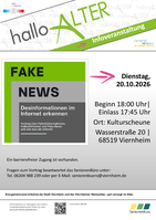 Plakat mit den Informationen zum Vortrag