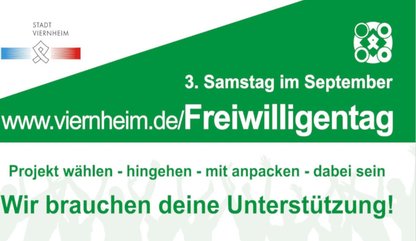 Plakat Freiwilligentag 3. Samstag im September