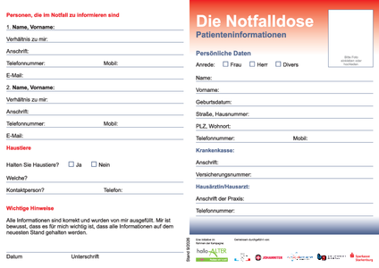 Datenblatt was in der Dose ist