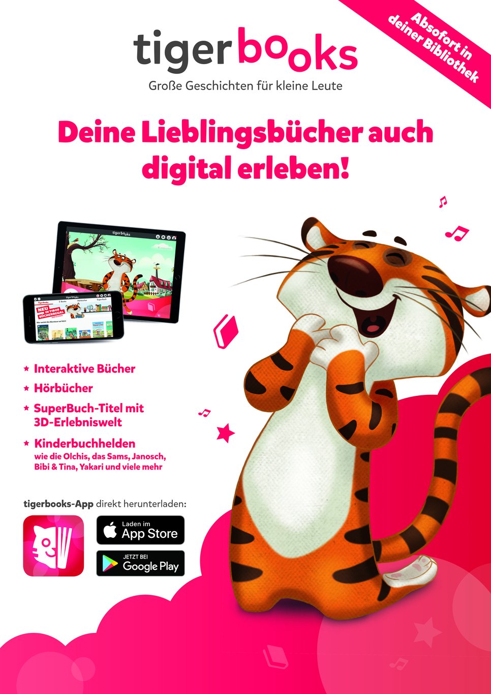 Plakat zur App Informationen im Text