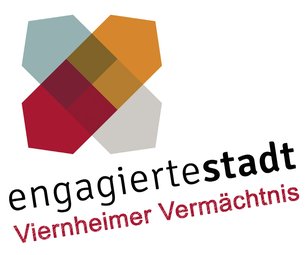 Logo Logo mit Kreuz engagiertestadt Viernheimer Vermächtnis