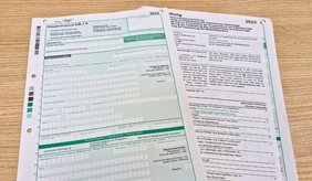 Muster Papiervordruck für die Steuererklärung 2023