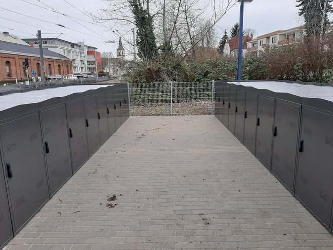 Fahrradboxen (Bildquelle Stadt Viernheim) Fahrradboxen (Bildquelle Stadt Viernheim)