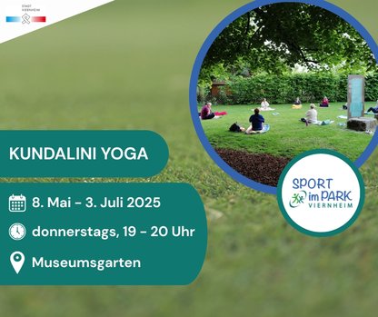 Kundalini Yoga ©VHS Viernheim Menschen sitzen auf Matten im Gras