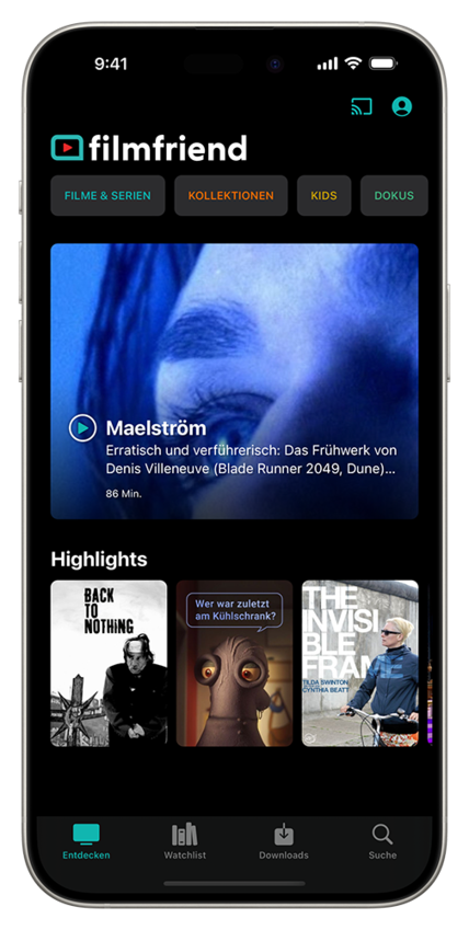 Handyansicht mit diversen Bildern