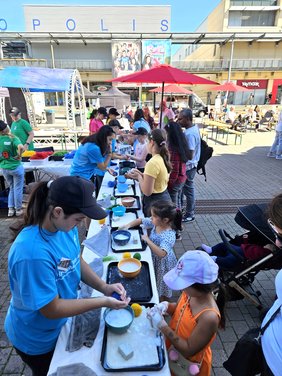 Filzaktion Jugendwerkstatt beim Freiwilligentag