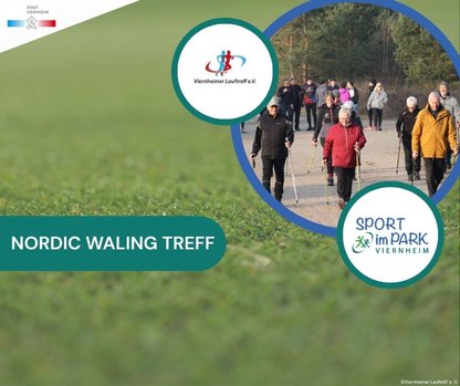 Personen mit Laufstöcken