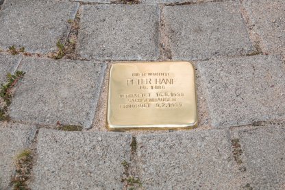 Verlegung 2019 Peter Hanf, Neubaustraße Verlegung 2019 Peter Hanf, Neubaustraße