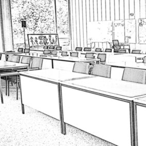 Ratssaal Grafik Ratssaal des Rathauses als Grafik