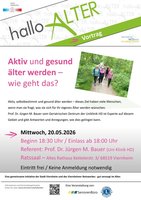 Plakat zur Veranstaltung mit Text