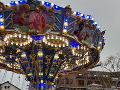 Kinderkettenkarussell blau